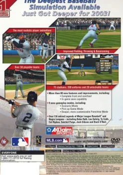 Hot Allstar Baseball 2004 Ps2 Games