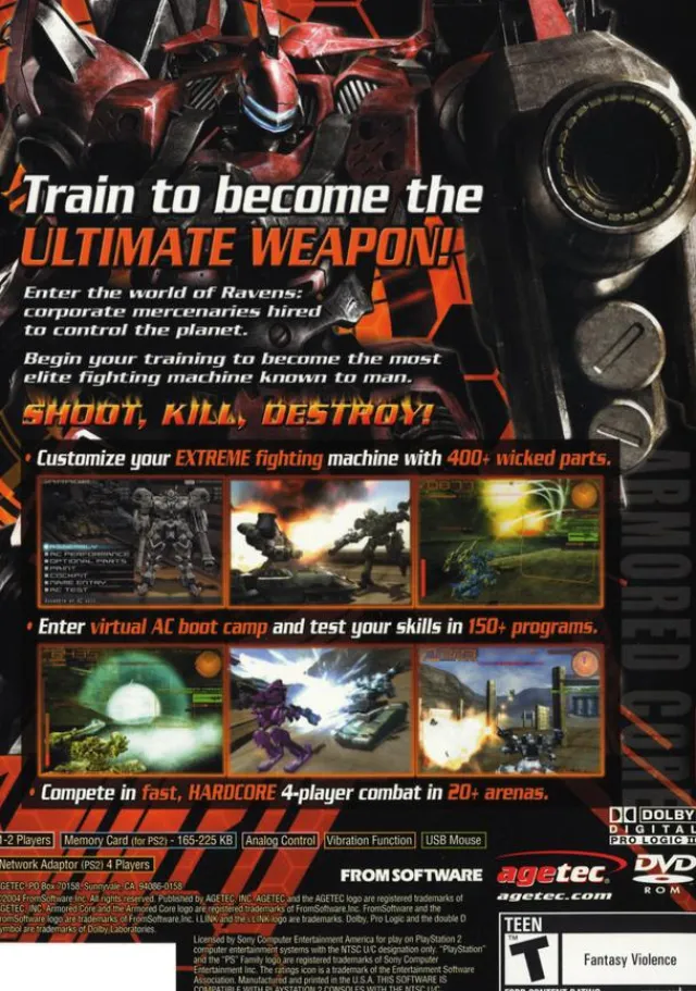 Best Armored Core Nine Breaker Ps2 Games