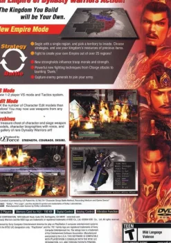 Outlet Dynasty Warriors 4 Empires Ps2 Games