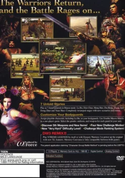 Outlet Dynasty Warriors 3 Xtreme Legends Ps2 Games