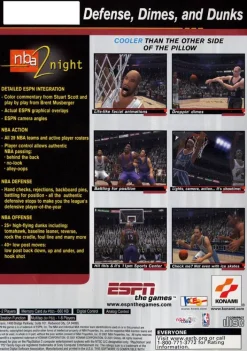 Outlet ESPN NBA 2Night Ps2 Games