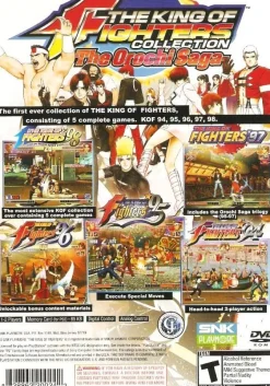 Sale King of Fighters Collection The Orochi Saga Ps2 Games