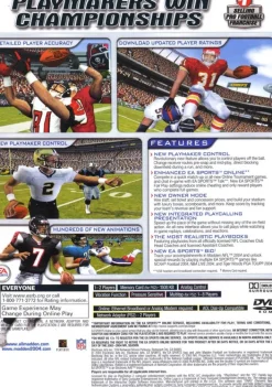 Clearance Madden 2004 Ps2 Games