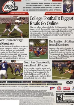 Online NCAA Gamebreaker 2004 Ps2 Games