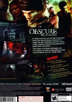 New Obscure The Aftermath Ps2 Games