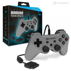 Clearance Premium PS2 "Brave Warrior" Controller - Silver Ps2 Accessories