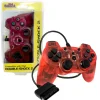 Outlet PS2 New CLEAR RED Wired Controller Ps2 Accessories