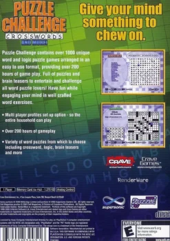 Clearance Puzzle Challenge Crosswords and More Ps2 Games
