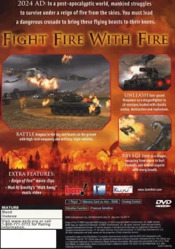 Hot Reign of Fire Ps2 Games