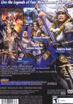 Clearance Samurai Warriors Xtreme Legends Ps2 Games