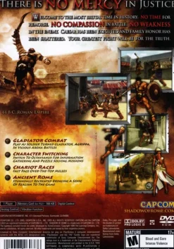 Hot Shadow of Rome Ps2 Games
