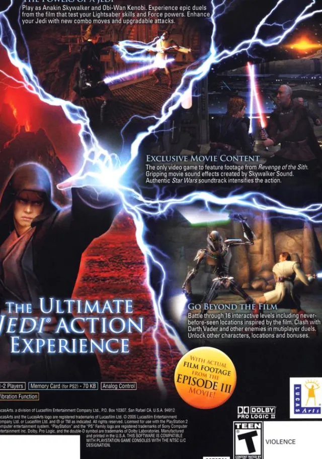 Sale Star Wars Revenge of the Sith Ps2 Games