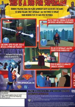 Hot Superman Shadow of Apokolips Ps2 Games