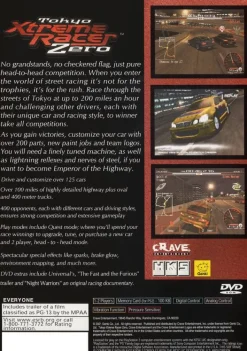 Fashion Tokyo Xtreme Racer Zero Ps2 Games